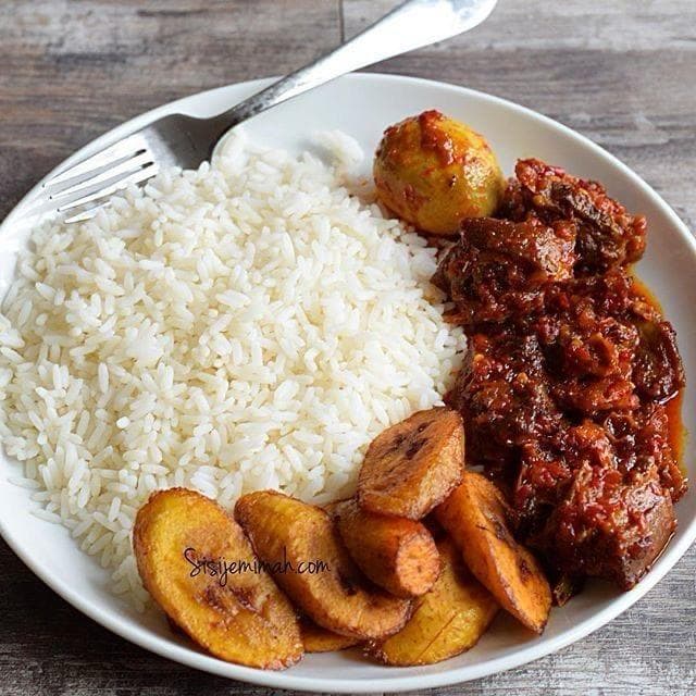 White Rice and Stew